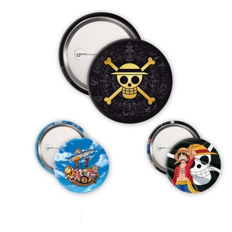 ONE PIECE Pins Pack Skull & Luffy